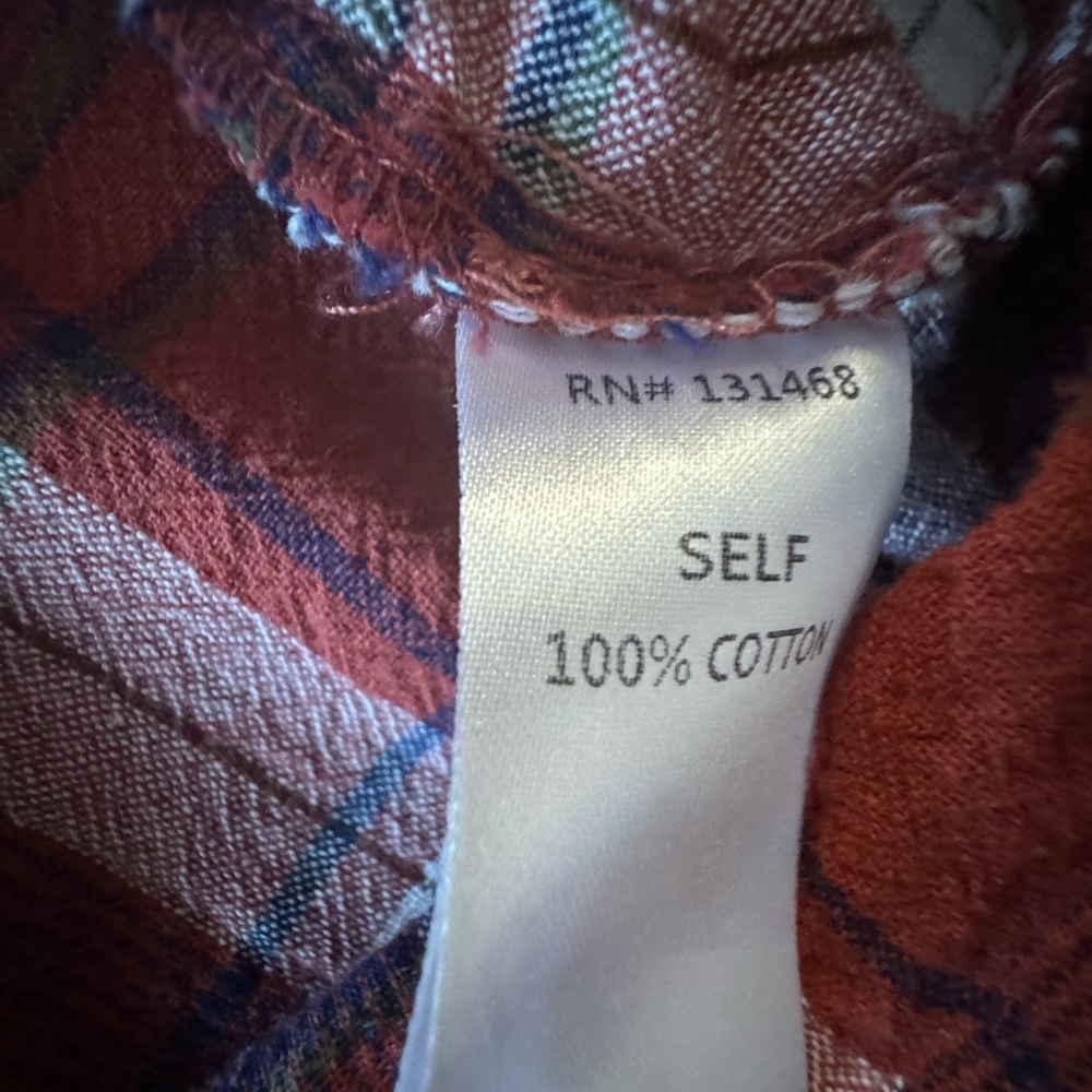 Vici Red Plaid Cotton Dress with Pockets Size Medium - Picture 6 of 9